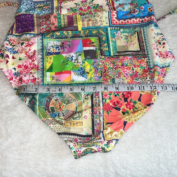 NWT- Johnny Was Women Fleur Braided Wrap One Piece Bathing Suit- Size 2X - Picture 12 of 15